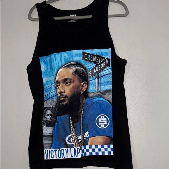 Shaka Wear NIPSEY HUSSLE T-shirt Crenshaw Slauson Hip Hop Rap Tank Top - Picture 1 of 10